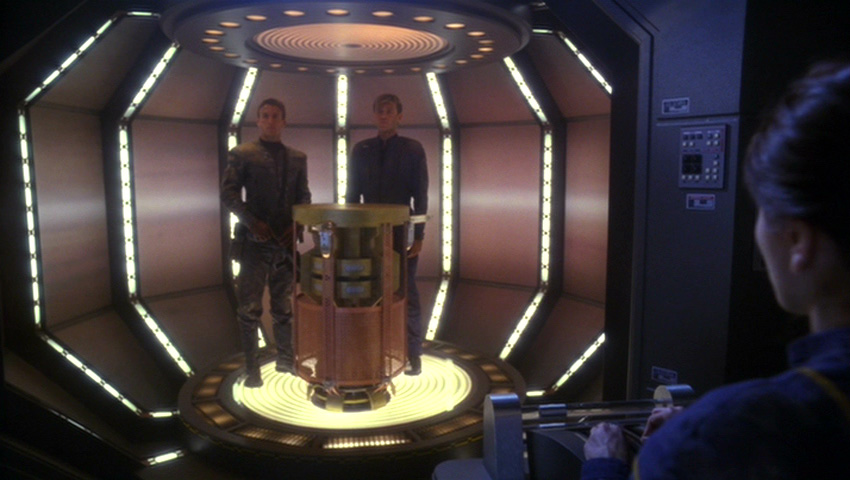 We stole the warp core like you asked. But we did NOT wear the eye patches you gave us.