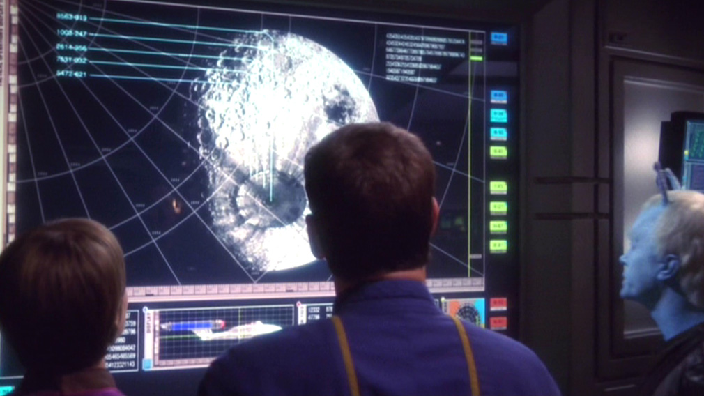 Archer: That's no moon, that's a space station! T'Pol: That hasn't been funny the 33 other times we've scanned a moon... sir.