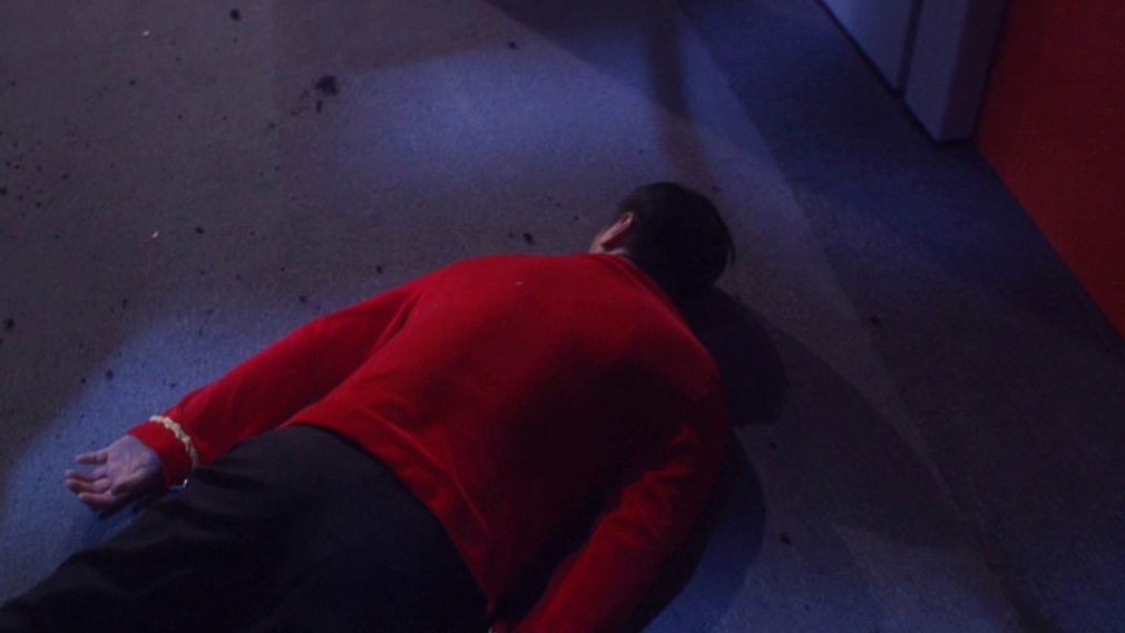 Ladies and gentlemen... Enterprise's only official red shirt!