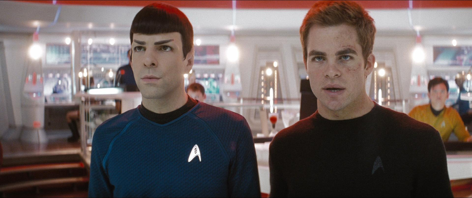 Commander Spock, does Starfleet's vision plan cover repeated exposure to high intensity lens flare?